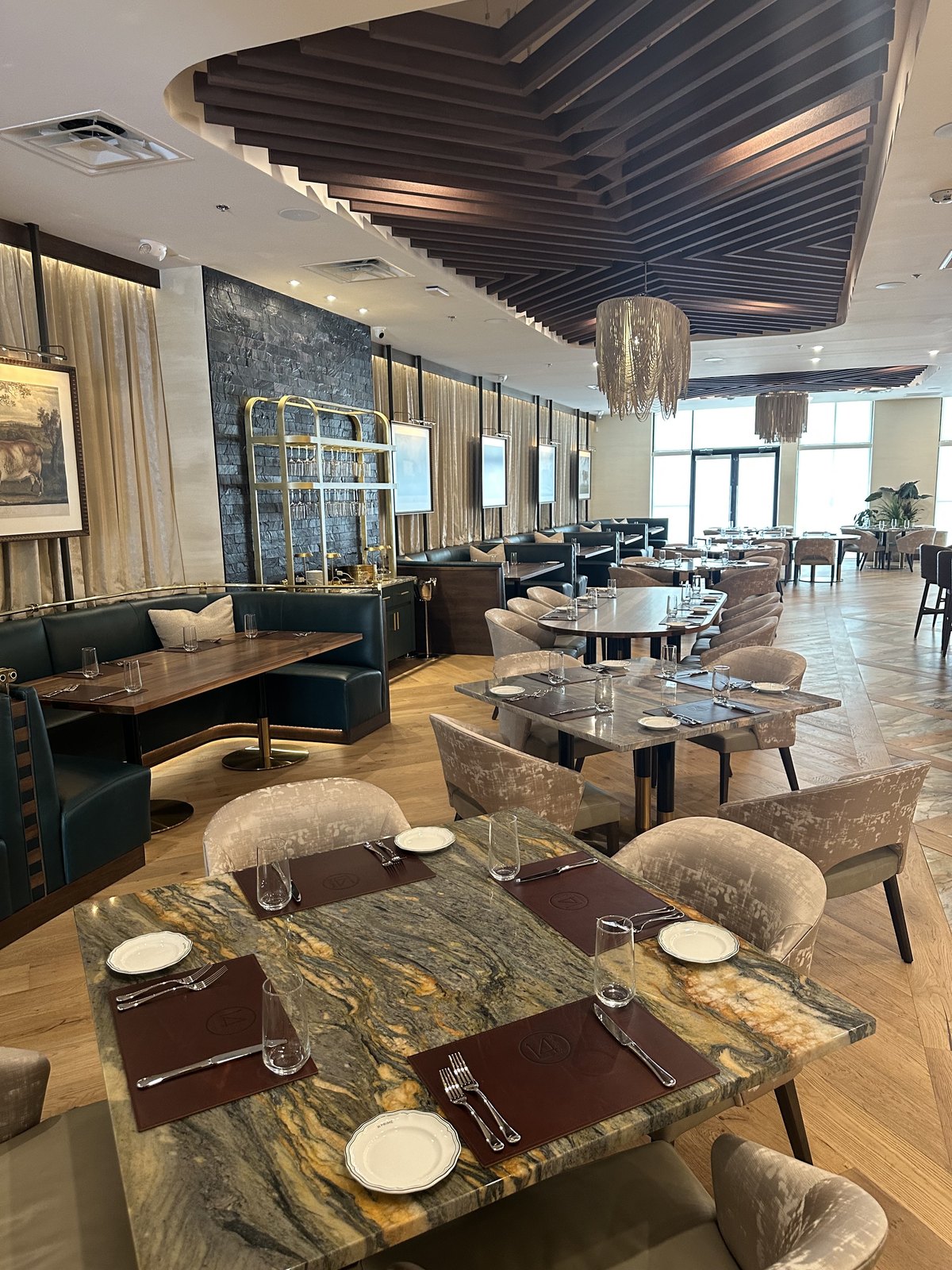 Commercial restaurant interior seating by Elvis Upholstery and Draperies, serving Jacksonville FL