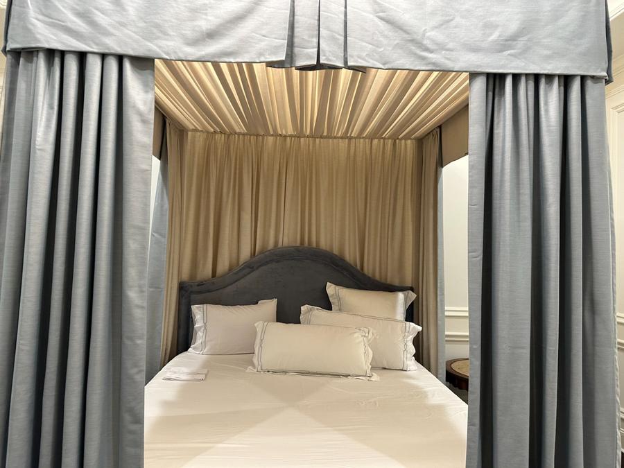 Custom canopy bed drapery installation Atlantic Beach FL